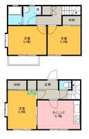 山梨県甲府市大里町(一戸建)の賃貸物件の間取り