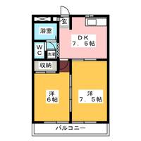 グローバルハイツ中山Aの間取り