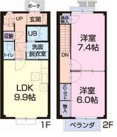 滋賀県近江八幡市十王町(アパート)の賃貸物件の間取り