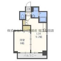 大阪府大阪市西区江戸堀3(マンション)の賃貸物件の間取り