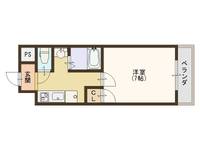 大阪府大阪市住之江区東加賀屋4(マンション)の賃貸物件の間取り