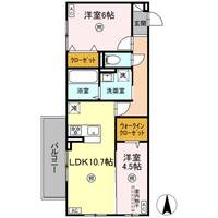 熊本県熊本市南区薄場1(アパート)の賃貸物件の間取り