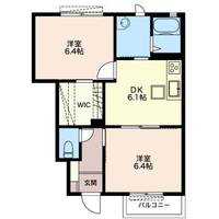 栃木県下都賀郡野木町大字友沼(アパート)の賃貸物件の間取り