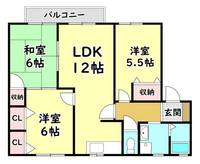 大阪府寝屋川市大利元町(アパート)の賃貸物件の間取り