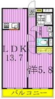 アムールetoileの間取り