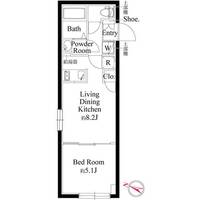 東京都品川区西大井6(マンション)の賃貸物件の間取り