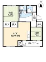 UR平城第二の間取り