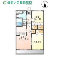 愛知県西尾市米津町宮浦(アパート)の賃貸物件の間取り