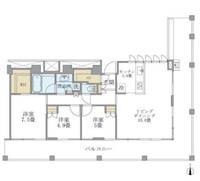 東京都中野区中野4(マンション)の賃貸物件の間取り