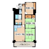 大栄マンション鶴ヶ岱の間取り