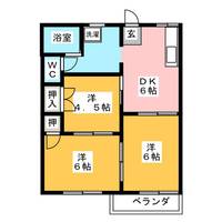 タウニイユートピアAの間取り