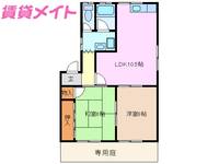 水谷コーポラスの間取り