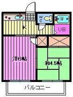 埼玉県さいたま市桜区中島1(アパート)の賃貸物件の間取り