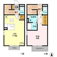 クレストスクエアA・B・C・D・E・Fの間取り