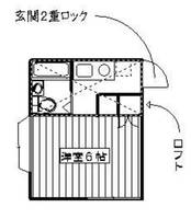 神奈川県相模原市南区上鶴間本町7(アパート)の賃貸物件の間取り
