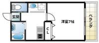 京都府京都市西京区桂野里町(マンション)の賃貸物件の間取り
