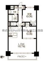 大阪府大阪市浪速区日本橋東2(マンション)の賃貸物件の間取り