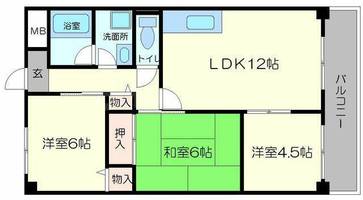 アミティエ西緑丘の間取り