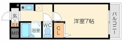 大阪府大阪市東淀川区豊里7丁目(マンション)の賃貸物件0506の間取り