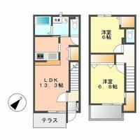 愛知県清須市阿原池之表(アパート)の賃貸物件Cの間取り