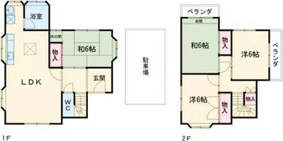 大阪府和泉市芦部町(一戸建)の賃貸物件1の間取り