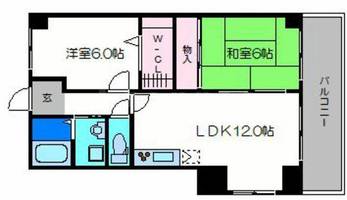 大阪府大阪市城東区成育2丁目(マンション)の賃貸物件の間取り