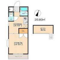 キャピタルフラット奈多103の間取り