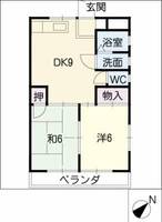 矢田ビルの間取り