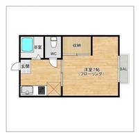 磯ハイツ201の間取り