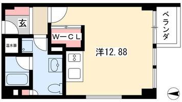 ミュプレ矢場町0704の間取り