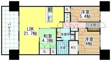 物件の間取り画像