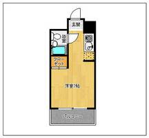 メゾン・ド・西新405の間取り