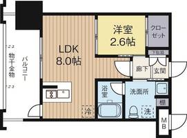 ドゥーエ赤坂の間取り