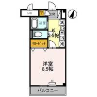 兵庫県川西市南花屋敷1丁目(マンション)の賃貸物件の間取り