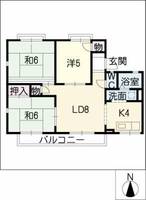 セジュール原田の間取り