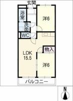 サニーハイム杉木の間取り