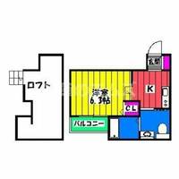 リップカール那珂205の間取り