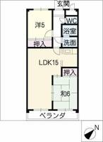 ユニベール滝の水の間取り