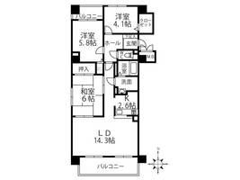 クリオ行啓通参番館の間取り