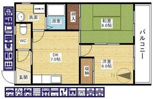 モンリベルテ野中の間取り