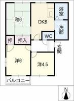 ルミエール谷田の間取り
