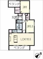 物件の間取り画像