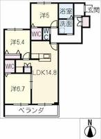 メゾン天白公園東 E棟の間取り