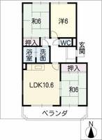 サンフローラ美瀬戸の間取り