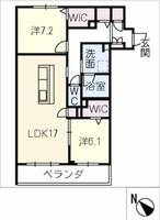 シャーメゾン510プレミアの間取り