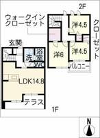 PRESTIGE KOMAKIB棟の間取り