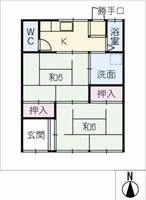 平和3丁目貸家の間取り