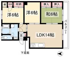 メゾン上山A302の間取り