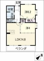 パークハイム鳥居の間取り