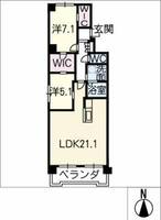 シュロス黒川の間取り